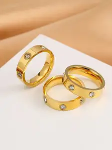 DressBerry Luxe 18KT Gold Plated Band Ring