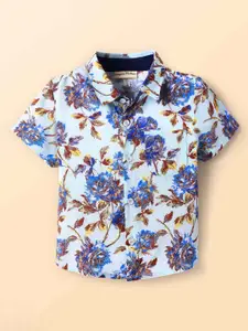 CrayonFlakes Boys Floral Opaque Printed Casual Shirt