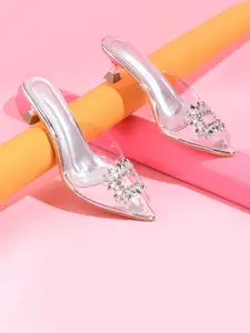 Froh Feet Women Pointed Toe Kitten Sandals