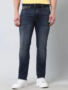 U.S. Polo Assn. Denim Co. Men Ultra Soft Skinny Fit Light Fade Mid-Rise Jeans