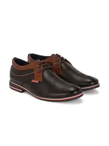 YOU LIKE Men Colourblocked Derbys