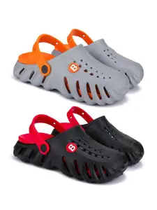 BERSACHE Boys Pack Of 2 Clogs Flip-Flops