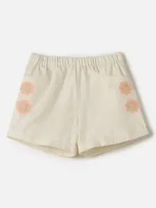 Juniors by Babyshop Girls Embroidered Cotton Shorts