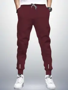 REYA Men Mid Rise Joggers Track Pants