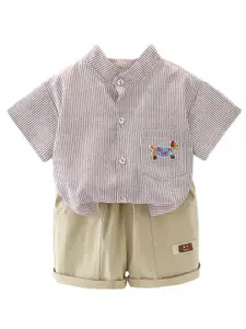 StyleCast x Revolte Boys Printed Shirt with Shorts