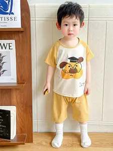 StyleCast x Revolte Boys Pure Cotton Printed T-shirt With Shorts