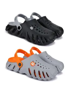 BERSACHE Boys Pack Of 2 Clogs Flip-Flops