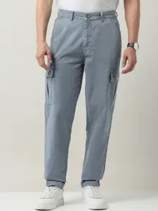 AD By Arvind Men Relaxed Tapered Fit Cargos Trousers