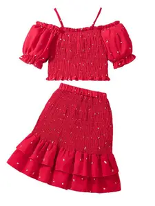 StyleCast x Revolte Girls Top with Skirt