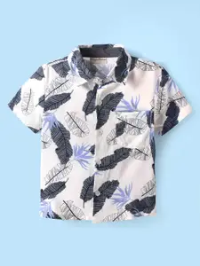 CrayonFlakes Boys Floral Opaque Printed Casual Shirt
