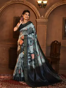 Anouk Kalamkari  Tussar Saree