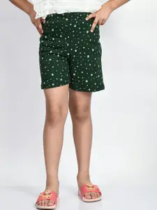 BAESD Girls Graphic Printed Cotton Regular Shorts