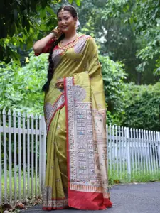 Anouk Warli Printed Tussar Saree