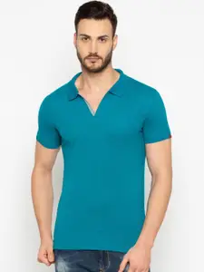 Status Quo Men Polo Collar Slim Fit T-shirt