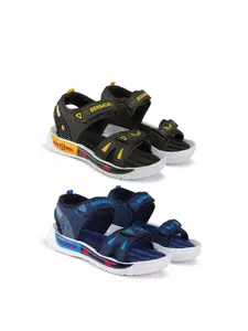BERSACHE Boys Pack Of 2 Sports Sandals