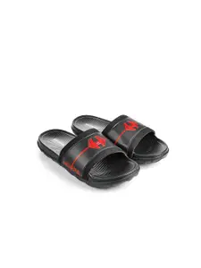 Hoppa Men Printed Sliders