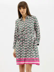 United Colors of Benetton Women Printed Shirt Dress