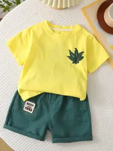 StyleCast x Revolte Boys Pure Cotton T-shirt with Shorts