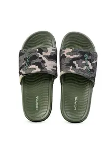 Hoppa Men Printed Sliders