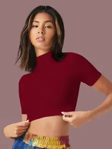 Dream Beauty Fashion Women Ribbed Fitted Crop Top