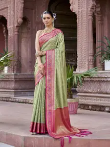elora Ethnic Motifs Woven Design Zari Kanjeevaram Saree