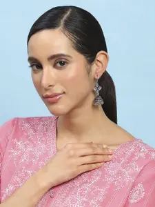 Biba Artificial Stones Studded Dome Shaped Jhumkas