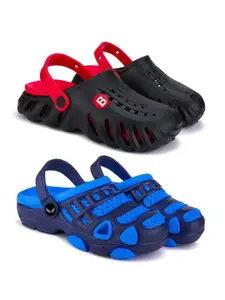 BERSACHE Boys Pack Of 2 Clogs Flip-Flops