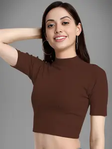 Dream Beauty Fashion Round Neck Fitted Crop Top