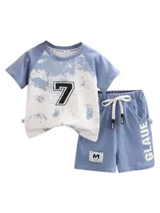 StyleCast x Revolte Boys Dyed T-shirt with Shorts