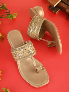 Froh Feet Women Embellished Block Sandals