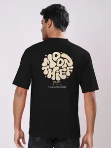 TQH Men Typography Printed Oversized Longline T-shirt