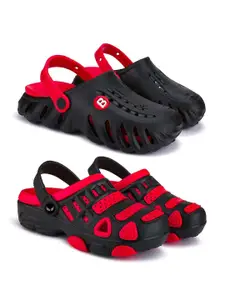 BERSACHE Boys Set Of 2 Clogs Flip-Flops