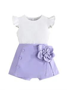 StyleCast x Revolte Girls Sleeveless Round Neck Top With Shorts