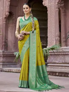 elora  Women Ethnic Motifs Zari Patola Saree