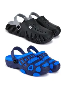 BERSACHE Boy Pack Of 2 Clogs Flip-Flops