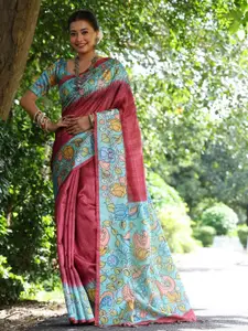 Anouk Ethnic Motifs Tussar Saree
