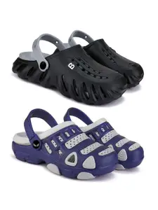 BERSACHE Boys Pack Of 2 Clogs Flip Flops