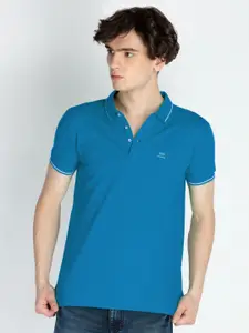 Status Quo Men Polo Collar Slim Fit T-shirt