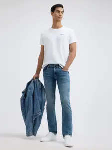 Pepe Jeans Men Slim Fit Heavy Fade Stretchable Jeans