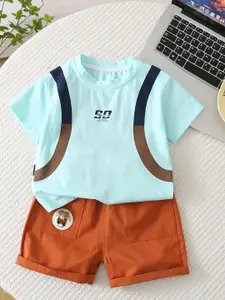 StyleCast x Revolte Boys Pure Cotton T-shirt with Shorts