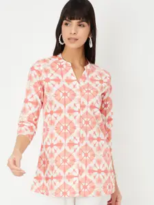 max Women Bandhani Printed Kurti