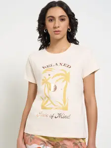 Dreamz by Pantaloons Printed Pure Cotton Lounge T Shirts