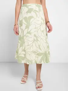 Annabelle by Pantaloons Women Floral Printed A-Line Knee-Length Skirt