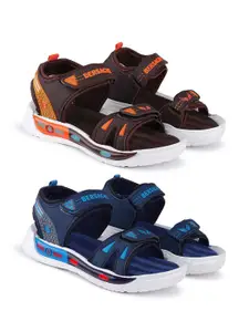 BERSACHE Boys Set Of 2 Rubber Sports Sandals