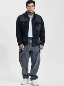 Snitch Men Washed Denim Jacket