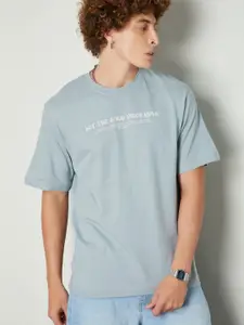 max Typography Printed Round Neck Cotton T-shirt