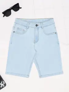 Pantaloons Junior Boys Solid Denim Shorts