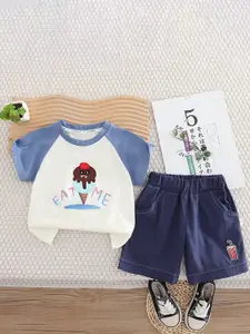 StyleCast x Revolte Boys Printed Short Sleeves T-shirt With Shorts