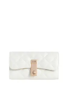 GUESS Women Textured Quilted Three Fold Wallet