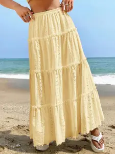 Routes by All About You Self Design Gathered A-Line Maxi Skirt